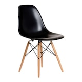 thumbnail of JULIETTE set di 2 sedie moderne con gambe in legno colore Nero