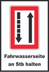 thumbnail of Fahrwasserseite an Steuerbordbord halten Symbol und Text A4 (210x297mm)