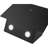 thumbnail of Hotte inclinée à LED noir/acier inoxydable  DU7606-1-G-noir/inox usage non-intensif Bomann