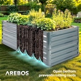 thumbnail of AREBOS Letto rialzato in metallo 180x90x59 cm Letto da giardino Letto per verdure