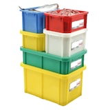 thumbnail of GILAC Bac renforcé HACCP 400 x 300 + couvercle - 12 L - Rouge G119509