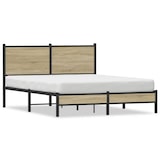 thumbnail of vidaXL Metallbett ohne Matratze Sonoma-Eiche 140x190 cm