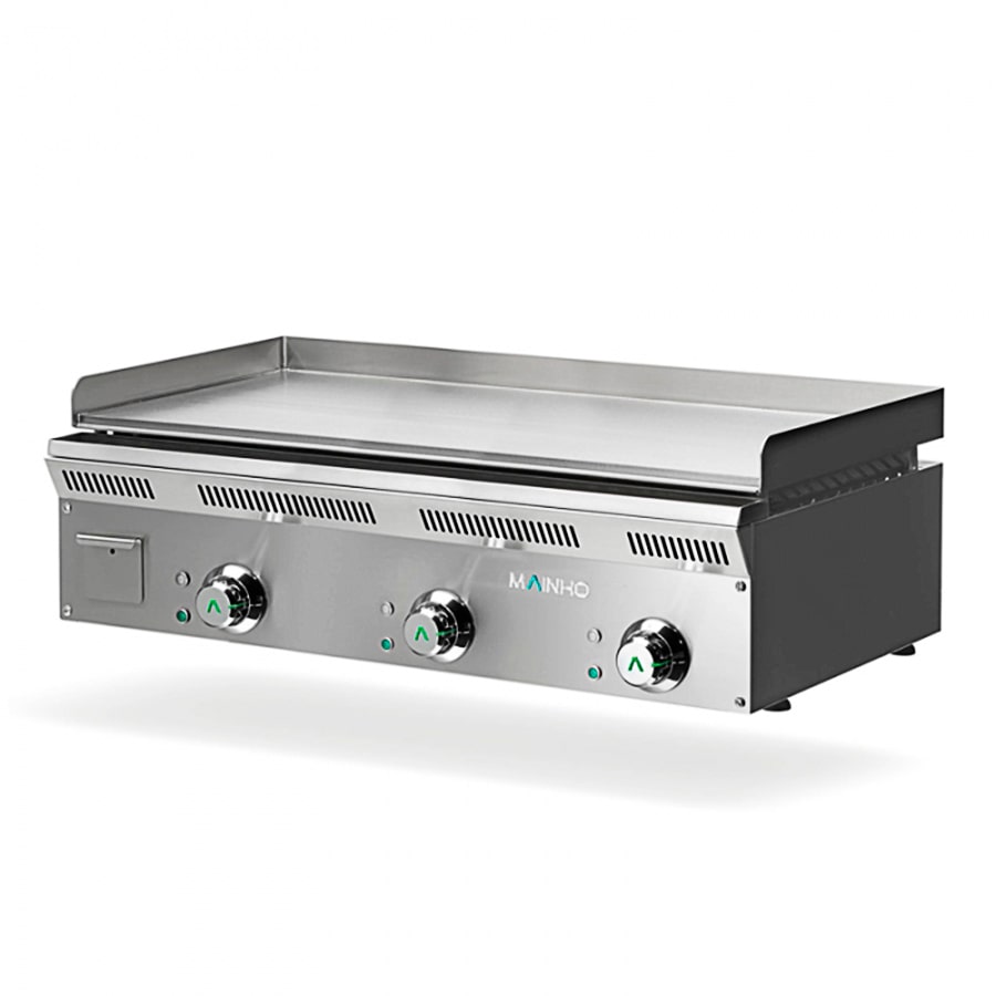 Plancha profesional eléctrica ELP-93EMRN con placa rectificada semiranurada