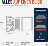 thumbnail of GastroHero Lagerkühlschrank ECO 200 Schwarz 129 Liter Umluftkühlung 0 bis +8 °C automatische Abtauung Gewerbe Kühlschrank