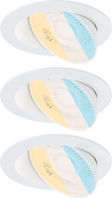 thumbnail of Paulmann LED Einbauleuchte White Select Aumus 3er-Set   rund 105mm 90°  3x5W 3x700lm 230V dimmbar 2700 - 6500K Weiß 92254