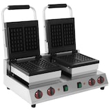 thumbnail of Elektrischer waffelmaker 2 platten von 250 x 250 mm - 630x380x270 mm - 3000 W 230/1V - 4420122F Eurast