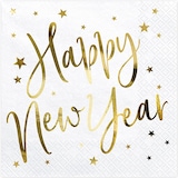 thumbnail of Silvester Partyset Einweggeschirr 45 tlg. gold Happy New Year