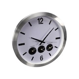 thumbnail of Horloge mondiale analogique avec 3 fuseaux horaires, modèle mural avec changement automatique heure d'été/heure d'hiver, piles non incluses