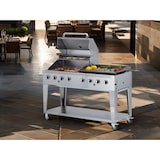 thumbnail of METRO Professional 8-Brenner Gasgrill mit Plancha, Edelstahl, 157 x 64 x 122 cm, fahrbar, silber