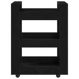 thumbnail of vidaXL Keuken Trolley Zwart Eiken 60 x 45 x 80 cm Bewerkt hout