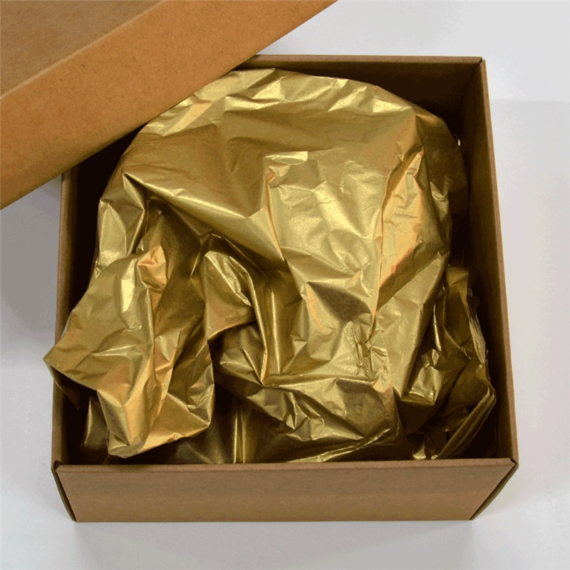 Carta velina oro brillante 50x75 cm – 250 fogli per confezioni eleganti, eventi di lusso, artigianato e decorazioni raffinate