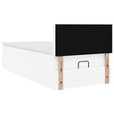 thumbnail of vidaXL Ottoman-Bett mit Matratzen & LEDs Reinweiß 90x200 cm Kunstleder