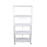 thumbnail of WellHome - Estantería de Almacenaje PLEGABLE de 5 Estantes con Ruedas en color Blanco - 71×34×160 cm