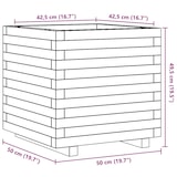 thumbnail of Helloshop26 - Hochbeet für Pflanzen Blumen Terrasse Garten gewachst 50 x 50 x 49,5 cm massives Kiefernholz braun 02_0038461