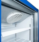 thumbnail of Romux® Glastürkühlschrank MD 600 Liter 1 Tür Blau mit Belüftet | Professioneller Getränkekühlschrank mit Glastür & LED