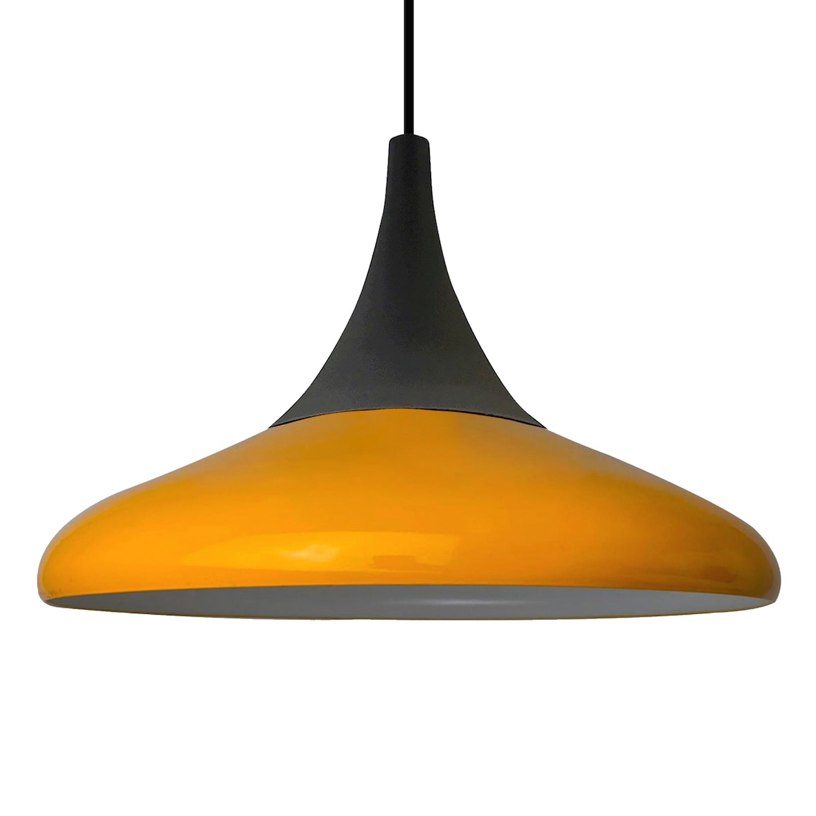 Bamyum Paladin Pendelleuchte, 35 cm, Metall Hängelampe, Gelb Lampe
