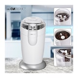 thumbnail of Clatronic KSW 3306 Molinillo Café Eléctrico, Especias, Semillas, 40 g café 20 tazas café, Cuchillas Acero Inox., Blanco, 120W