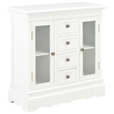 thumbnail of Helloshop26 - Buffet bahut armoire console meuble de rangement blanc 70 cm bois de pin massif 4402057