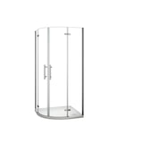 thumbnail of AICA Mampara de ducha curva abatible,cromado,vidrio antical 6mm,(770-785)x(770-785)x1950mm