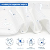 thumbnail of Almofada COSHANO Viscoelástica, Anti-pó, Anti-alérgica, Respirável, Capa Amovível e Lavável 50x30x8/6