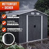 thumbnail of GARDEBRUK® XXL Gerätehaus Fundament Schiebetür Anthrazit Geräteschuppen