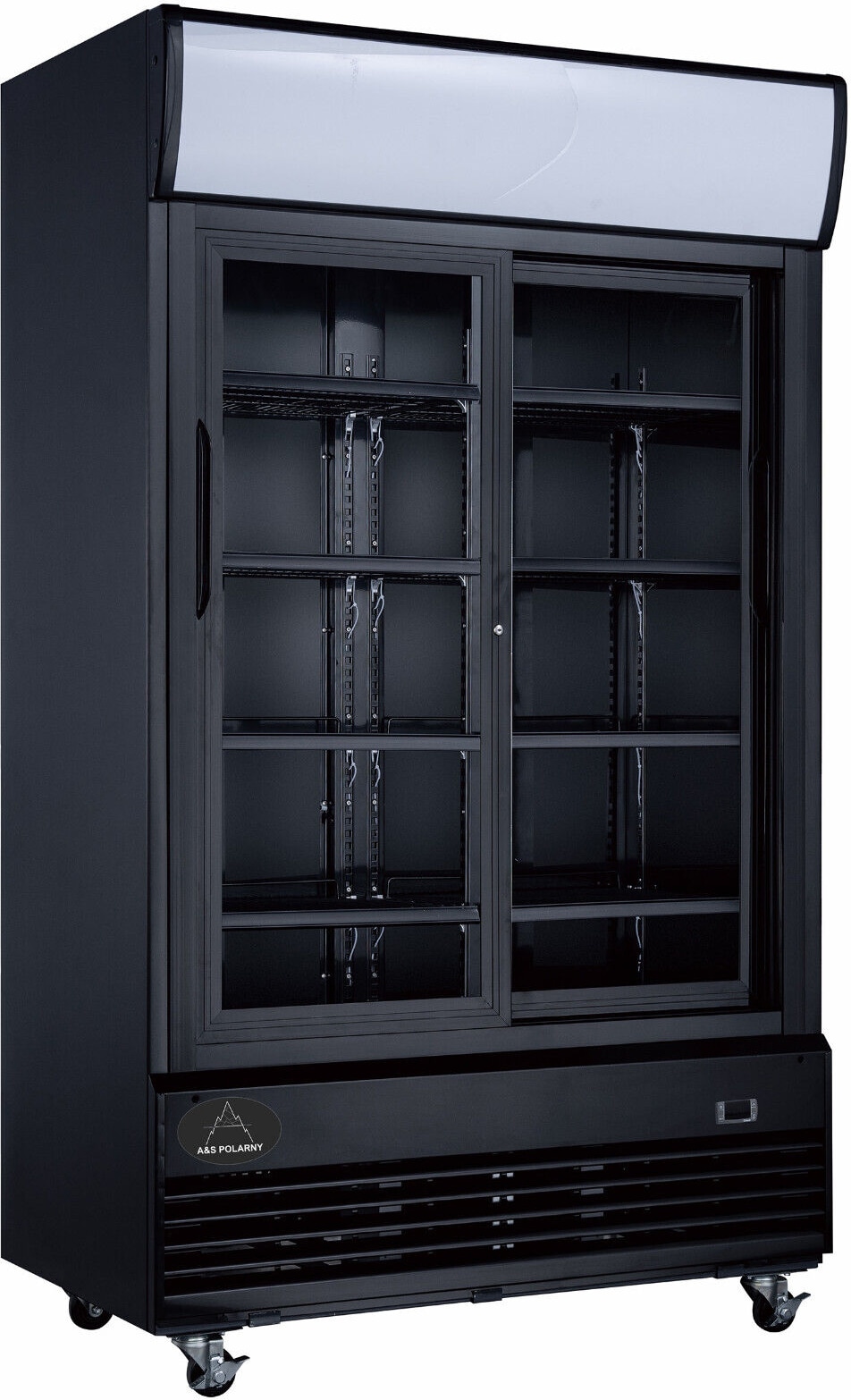 Getränkekühlschrank Gewerbekühlschrank 1013l 2 Glastüren 1200 x 730 x 2036 mm schwarz