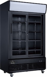 thumbnail of Getränkekühlschrank Gewerbekühlschrank 1013l 2 Glastüren 1200 x 730 x 2036 mm schwarz