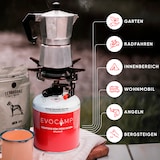 thumbnail of EVOCAMP 8x Propan Butan Gaskartuschen 450g, Schraubkartusche Eurogewinde 7/16" Ventilkartusche 809 ml für Weber Q100 Q1200