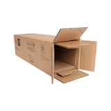 thumbnail of PTZ-Flaschenkarton 2-wellig, 105x100x425mm, Qual. 2.30BC, braun, postgeprüft, passend für 1 Flasche, 30 Kartons