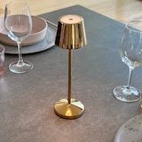 thumbnail of Lumisky Lampada da tavolo senza fili EMILY H25CM Acciaio Dorato