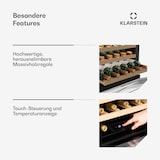 thumbnail of Klarstein Vinsider 24 Built-In Uno Weinschrank | 24 Flaschen | Integrierbar | LED | Weiße Glastür Weiß