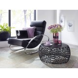 thumbnail of Couchtisch Metall Schwarz 66x66x30 cm Sofatisch Aluminium Rund, Design Wohnzimmertisch mit Ast-Struktur, Kleiner Kaffeetisch Modern, Beistelltisch
