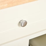 thumbnail of Carrito de Cocina Carro de Servicio Multifuncional con 2 Armarios de Puerta Corredera 2 Cajones y Toallero Aparador Móvil con Ruedas 110x49,5x89,5 cm