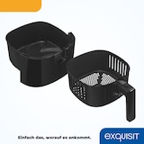 thumbnail of Exquisit Heissluftfriteuse FR6502 sw | 3,5 Liter | 1300 W | Timer | schwarz