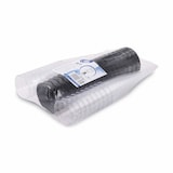 thumbnail of 40x Einweg-Sektglas Champagnerglas glasklar mit schwarzem Fuß 100ml PS