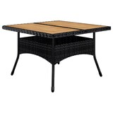 thumbnail of vidaXL 9-tlg. Garten-Essgruppe Poly Rattan und Massivholz Schwarz