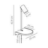 thumbnail of Applique murale CODY  Métal Blanc, H.42.9 - IP20 - GU10 / Intérieur