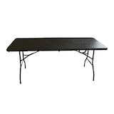 thumbnail of Pack 10 Mesas Auxiliares Plegables Simil Madera 180cm - Tablero Polietileno y Acero Epoxi - Rústico Elegante - Comedor Jardín Bodas