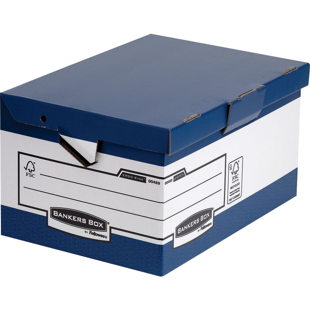 BANKERS BOX® Archivbox ergonom.Tragegriffen/0048901 B378xH293x T545  bl