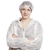 thumbnail of MONOUSO - Bata Visita TST PP con Velcro y Sin Bolsillo Blanco XL 25gr (100 Uds)