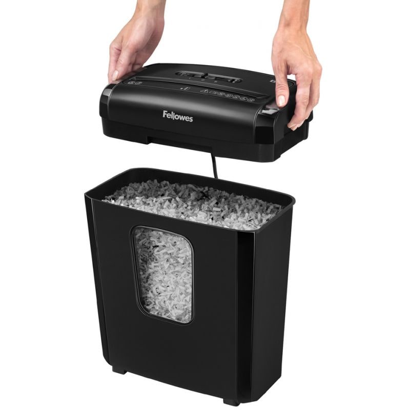Fellowes Aktenvernichter Powershred 6M, schwarz, Partikel
