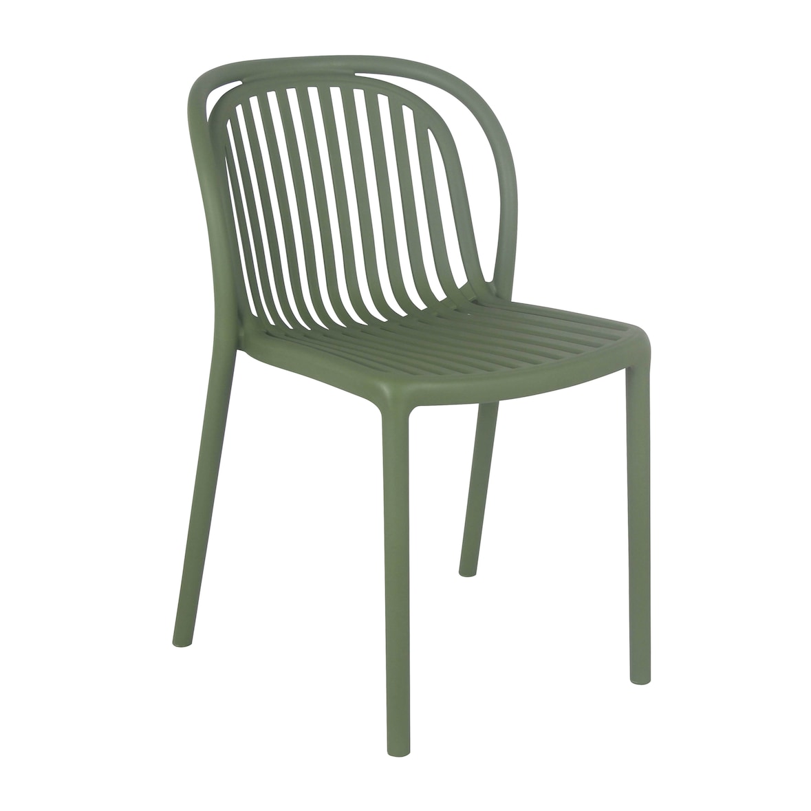 Silla de terraza verde oliva
