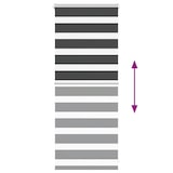 thumbnail of vidaXL Doppelrollo Schwarz 65x100 cm Stoffbreite 60,9 cm Polyester