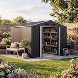 thumbnail of GARDEBRUK® XXL Metall Gerätehaus 5m² mit Fundament anthrazit