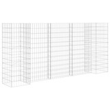 thumbnail of Helloshop26 - Jardinière à gabion en h panier de gabion parterre surélevé de fleurs plantes jardin terrasse extérieur fil d'acier 02_0000865