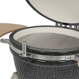 thumbnail of Tarrington House Kamado-Holzkohlegrill Naggado, Ø 47 cm, Ablagetisch, fahrbar, Keramik/Edelstahl, schwarz