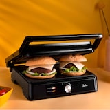 thumbnail of JATA JEGR1913 - Grill de asar doble/parrilla eléctrica con 2 placas de 29 x 24 cm. Apertura 180º. Placa superior basculante. Bandeja recogesalsas