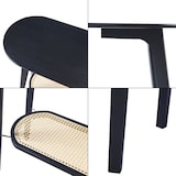 thumbnail of Helloshop26 - Mesa de consola em bambu 100 x 35 x 80 cm efeito rattan preto 03_0010885
