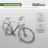 thumbnail of Fahrradanlehnbügel 115 x 99 cm Stahl feuerverzinkt Ø 49 mm grau Einbetonieren Fahrradständer Parker Typ U