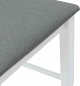 thumbnail of vidaXL Barhocker mit Kissen 2 Stk. Weiß Massivholz Gummibaum